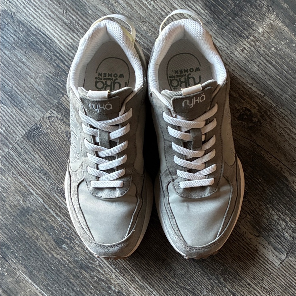 Ryka Gray Athletic Shoes with White Accents